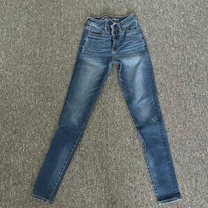 American  Eagle womens super hi-rise skinny jegging